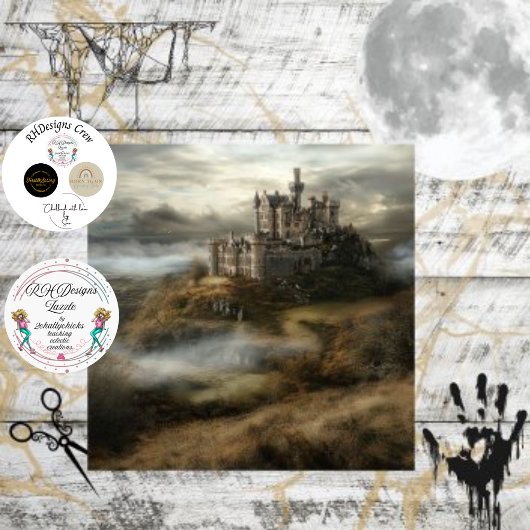 Decoupage Dracula Castle in Ierland Tissuepapier