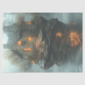 Decoupage Dracula Castle op het water Tissuepapier (Voorkant)