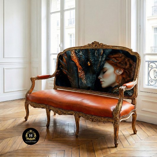 Decoupage Dragon Warrior Woman Tissuepapier