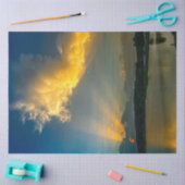 Decoupage Dramatic Sunset Golden Hues Tissuepapier (Craft)