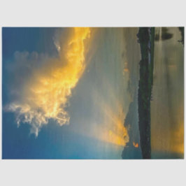 Decoupage Dramatic Sunset Golden Hues Tissuepapier