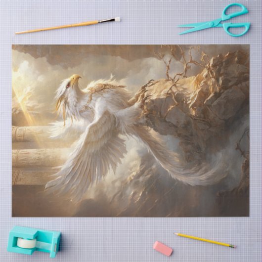 Decoupage Dramatische Griffon Oude Kolommen Royal Tissuepapier (Craft)