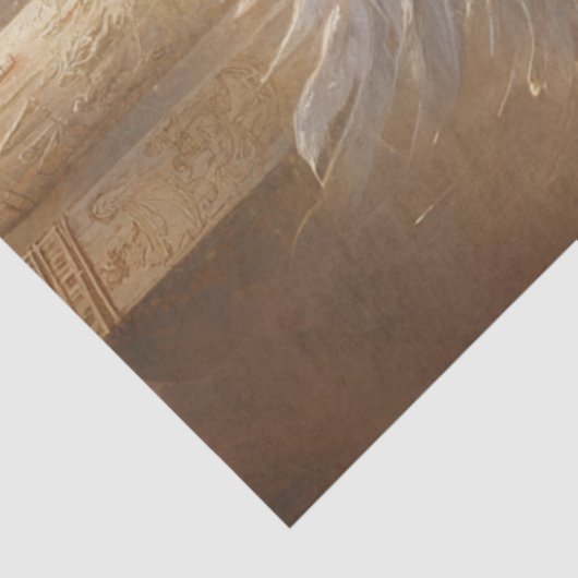 Decoupage Dramatische Griffon Oude Kolommen Royal Tissuepapier (Detail)