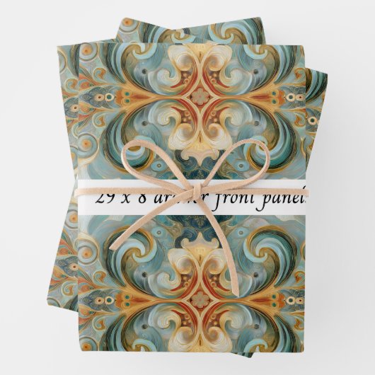 Decoupage Drawer Front 29x8 Mixed Media  Inpakpapier Vel (In situ)