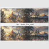 Decoupage Drawer Front Big Top Carnival Panel  Tissuepapier (Voorkant)