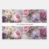 Decoupage Drawer Front Panel French Country Floral Inpakpapier Vel (Voorkant)