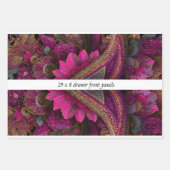 Decoupage Drawer Front Panel Paisley Fuchsia Gold Inpakpapier Vel (Voorkant 3)