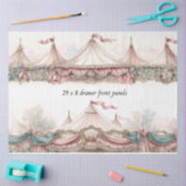 Decoupage Drawer Front Pastel Circus Vintage Lace  Tissuepapier (Craft)