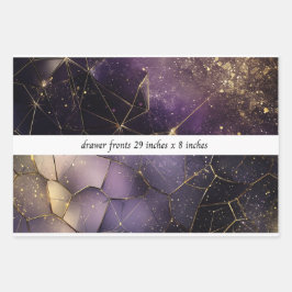 Decoupage Drawer Fronts 29x8 Geometric Cosmic  Inpakpapier Vel