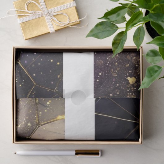 Decoupage Drawer Fronts 29x8 Geometric Cosmic  Tissuepapier (Geschenk)