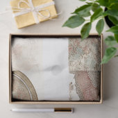 Decoupage Drawer Panel Whimsical Circus Story Book Tissuepapier (Geschenk)