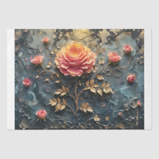 Decoupage - Droomachtige Rozen - Tissuepapier (Voorkant)