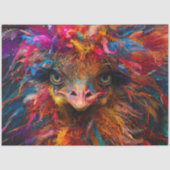 Decoupage Droombeeld Struisvogel Gekkigheid Tissuepapier (Voorkant)