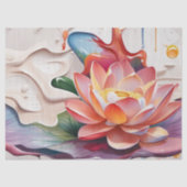 Decoupage Druppelende Lotus Art Tissuepapier (Voorkant)