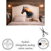 Decoupage Dubbele Belichting Rustieke Paard Wandde Tissuepapier