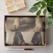 Decoupage Duitse herder poseren portret Tissuepapier (Geschenk)