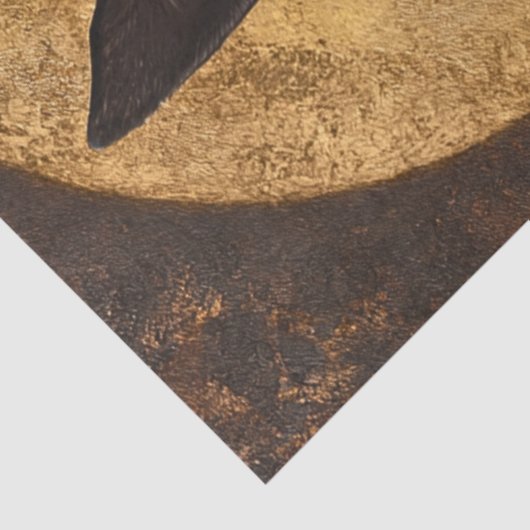 Decoupage Duitse Shepard middeleeuwse pantser Tissuepapier (Detail)