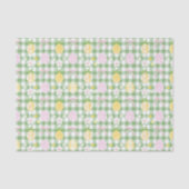 Decoupage Easter Egg Green Gingham Tissuepapier (Voorkant)