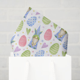 Decoupage Easter Gnome Bunny Tissuepapier