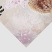 Decoupage Easter Highland Calf Holly Sue Custom Tissuepapier (Detail)