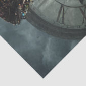 Decoupage Eccentric Timekeeper Fantasy Portrait  Tissuepapier (Detail)