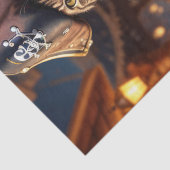 Decoupage - Een piraat kat die bier drink - Tissuepapier (Detail)