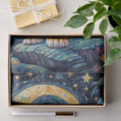 Decoupage - Een tijger in een Van Gogh wereld - Tissuepapier (Geschenk)