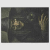 Decoupage Eerie Classic Witch & Black Cat Tissuepapier (Voorkant)