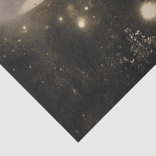 Decoupage Elegant Paar Dansen in Moonlight Tissuepapier (Detail)