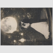 Decoupage Elegant Paar Dansen in Moonlight Tissuepapier (Voorkant)