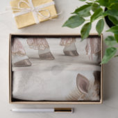 Decoupage Elegante  Giraffe in Antiek Jurk Tissuepapier (Geschenk)