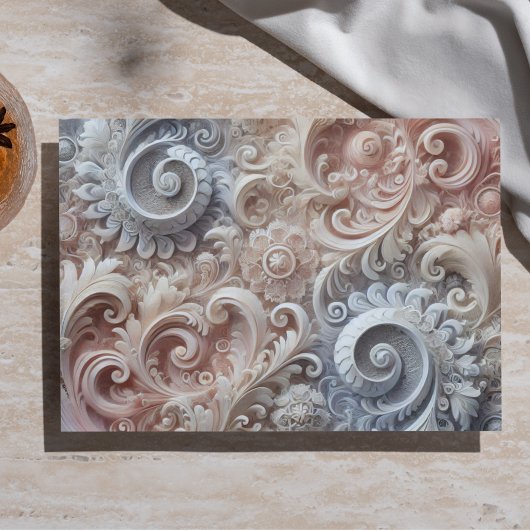 Decoupage Elegante Gradiënt Pastel Kant Patroon Tissuepapier