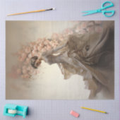 Decoupage Elegante Huwelijksbruid Ingewikkelde Huw Tissuepapier (Craft)