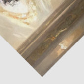 Decoupage Elegante Lady Rode Jurk & Standaard Poed Tissuepapier (Detail)