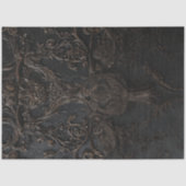 Decoupage Embossed Scroll Pattern Zwart Tissuepapier (Voorkant)