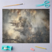 Decoupage Enchanted Forest Castle Roemenië Tissuepapier (Craft)