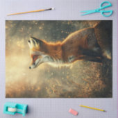 Decoupage Enchanted Forest Red Fox Serene Tissuepapier (Craft)