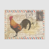 Decoupage  Ephemera Boerderij Schuur Rooster Tissuepapier (Voorkant)