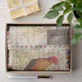 Decoupage  Ephemera Boerderij Schuur Rooster Tissuepapier (Geschenk)