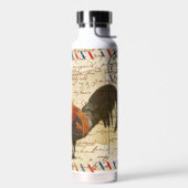 Decoupage Ephemera Haan Schuur Boerderij Waterfles (Links)