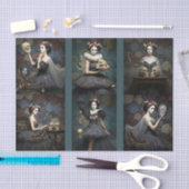 Decoupage/Ephemera Sheet Vitnage Gothic Style Seid Tissuepapier (Craft)