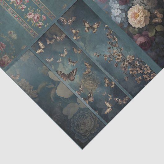 Decoupage/Ephemera Sheet Vitnage Gothic Style Tissuepapier (Detail)