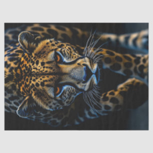 Decoupage Exotic Leopard Close-up digitale kunst Tissuepapier