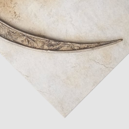 Decoupage Faith Base Angel Sitting Moon Tissuepapier (Detail)