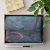 Decoupage Fantasie Theetafel Karakter Rode Kat Tissuepapier (Geschenk)