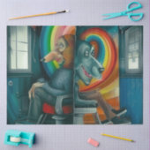 Decoupage fantasierijke Abstracte kunstdieren Tissuepapier (Craft)