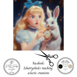 Decoupage Fantasievolle Blonde Blauwe Hoofdband &  Tissuepapier