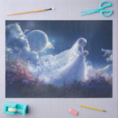 Decoupage Fantastische Skeleton Dromerige bruiloft Tissuepapier (Craft)