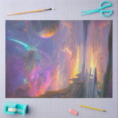 Decoupage Fantastische Sky Hues Paarse Blauw Roze Tissuepapier (Craft)