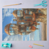 Decoupage Fantasy Ballonnen Futuristisch Landschap Tissuepapier (Craft)